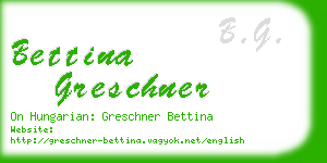 bettina greschner business card